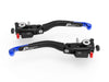 L01 ULTIMATE - BRAKE + CLUTH LEVERS DOUBLE ADJUSTMENT BLACK-BLUE