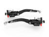 L01 ULTIMATE - BRAKE + CLUTH LEVERS DOUBLE ADJUSTMENT BLACK-SILVER