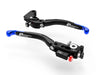 L11 ULTIMATE - BRAKE + CLUTH LEVERS DOUBLE ADJUSTMENT BLACK-BLUE