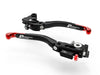 L12 ULTIMATE - BRAKE + CLUTH LEVERS DOUBLE ADJUSTMENT BLACK-RED