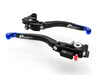 L12 ULTIMATE - BRAKE + CLUTH LEVERS DOUBLE ADJUSTMENT BLACK-BLUE