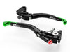 L13 ULTIMATE - BRAKE + CLUTH LEVERS DOUBLE ADJUSTMENT BLACK-GREEN