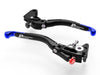 L13 ULTIMATE - BRAKE + CLUTH LEVERS DOUBLE ADJUSTMENT BLACK-BLUE