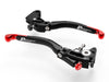 L13 ULTIMATE - BRAKE + CLUTH LEVERS DOUBLE ADJUSTMENT BLACK-RED