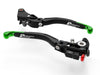 L17 ULTIMATE - BMW BRAKE + CLUTH LEVERS DOUBLE ADJUSTMENT BLACK-GREEN