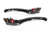 LE01 - BRAKE / CLUTCH ADJ. LEVERS  ECO GP 1 BLACK-RED