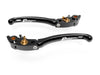 LE01 - BRAKE / CLUTCH ADJ. LEVERS  ECO GP 1 BLACK-GOLD