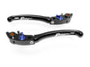 LE01 - BRAKE / CLUTCH ADJ. LEVERS  ECO GP 1 BLACK-BLUE