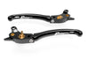 LE02 - BRAKE / CLUTCH ADJ. LEVERS  ECO GP 1 BLACK-GOLD