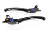 LE02 - BRAKE / CLUTCH ADJ. LEVERS  ECO GP 1 BLACK-BLUE