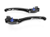 LE03 - BRAKE / CLUTCH ADJ. LEVERS  ECO GP 1 BLACK-BLUE