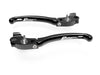 LE03 - BRAKE / CLUTCH ADJ. LEVERS  ECO GP 1 BLACK-SILVER