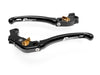 LE04 - BRAKE / CLUTCH ADJ. LEVERS  ECO GP 1 BLACK-GOLD