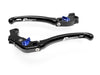 LE04 - BRAKE / CLUTCH ADJ. LEVERS  ECO GP 1 BLACK-BLUE