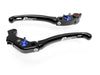 LE05 - BRAKE / CLUTCH ADJ. LEVERS  ECO GP 1 BLACK-BLUE