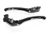 LE05 - BRAKE / CLUTCH ADJ. LEVERS  ECO GP 1 BLACK-SILVER