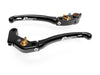 LE06 - BRAKE / CLUTCH ADJ. LEVERS  ECO GP 1 BLACK-GOLD