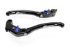 LE06 - BRAKE / CLUTCH ADJ. LEVERS  ECO GP 1 BLACK-BLUE