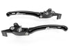 LE07 - BRAKE / CLUTCH ADJ. LEVERS  ECO GP 1 BLACK-SILVER