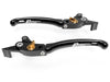 LE07 - BRAKE / CLUTCH ADJ. LEVERS  ECO GP 1 BLACK-GOLD