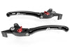 LE07 - BRAKE / CLUTCH ADJ. LEVERS  ECO GP 1 BLACK-RED