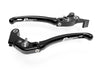 LE08 - BRAKE / CLUTCH ADJ. LEVERS  ECO GP 1 BLACK-SILVER