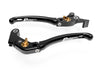 LE08 - BRAKE / CLUTCH ADJ. LEVERS  ECO GP 1 BLACK-GOLD