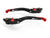 LEA01 - BRAKE / CLUTCH ADJ. LEVERS  ECO GP 2 BLACK-RED