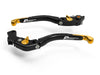 LEA05 - BRAKE / CLUTCH ADJ. LEVERS  ECO GP 2 BLACK-GOLD