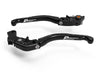 LEA05 - BRAKE / CLUTCH ADJ. LEVERS  ECO GP 2 BLACK-BLACK