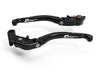 LEA06 - BRAKE / CLUTCH ADJ. LEVERS  ECO GP 2 BLACK-BLACK