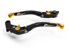 LEA06 - BRAKE / CLUTCH ADJ. LEVERS  ECO GP 2 BLACK-GOLD