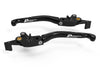 LEA07 - BRAKE / CLUTCH ADJ. LEVERS  ECO GP 2 BLACK-BLACK