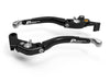 LEA08 - BRAKE / CLUTCH ADJ. LEVERS  ECO GP 2 BLACK-SILVER