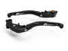 LEA09 - BRAKE / CLUTCH ADJ. LEVERS  ECO GP 2 BLACK-BLACK