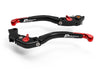 LEA09 - BRAKE / CLUTCH ADJ. LEVERS  ECO GP 2 BLACK-RED