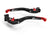 LEA10 - BRAKE / CLUTCH ADJ. LEVERS  ECO GP 2 BLACK-RED