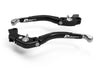 LEA10 - BRAKE / CLUTCH ADJ. LEVERS  ECO GP 2 BLACK-SILVER