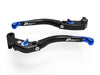 LEA11 - BRAKE / CLUTCH ADJ. LEVERS  ECO GP 2 BLACK-BLUE