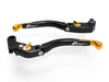 LEA11 - BRAKE / CLUTCH ADJ. LEVERS  ECO GP 2 BLACK-GOLD