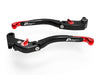 LEA11 - BRAKE / CLUTCH ADJ. LEVERS  ECO GP 2 BLACK-RED