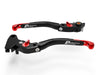 LEA14 - BRAKE / CLUTCH ADJ. LEVERS  ECO GP 2 BLACK-RED