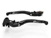 LEA14 - BRAKE / CLUTCH ADJ. LEVERS  ECO GP 2 BLACK-BLACK