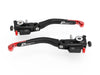 LP01 ULTIMATE - PANIGALE BRAKE + CLUTH LEVERS DOUBLE ADJUSTMENT BLACK-RED