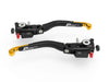 LP01 ULTIMATE - PANIGALE BRAKE + CLUTH LEVERS DOUBLE ADJUSTMENT BLACK-GOLD